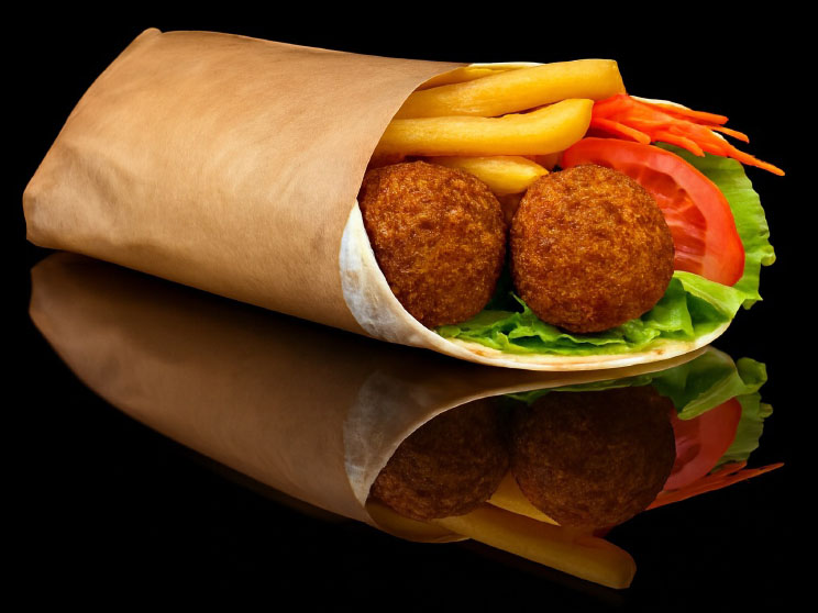 Falafel PommesSandwich