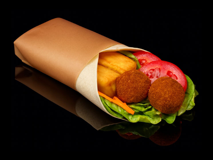 Halloumi Falafel Sandwich