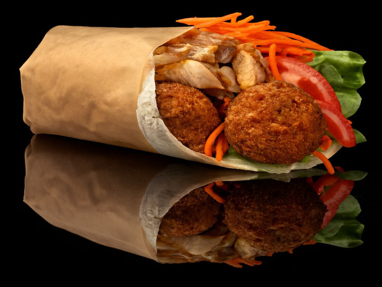 Schawarma Falafel Sandwich